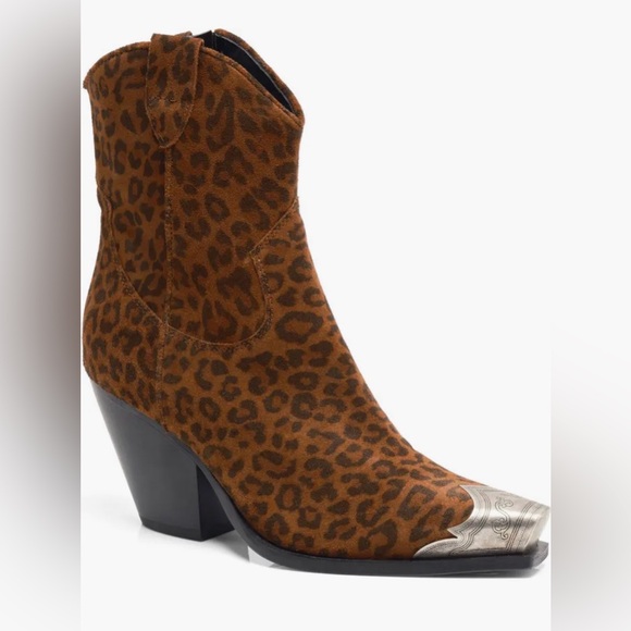 Free People Shoes - Free people Brayden Western Boot in animal print